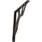 Ekena Millwork Damon Wrought Iron Bracket, (Single center brace), Antiqued Bronze 1 1/2"W x 12"D x 15"H BKTM01X12X15SDAABZ - alternate 1
